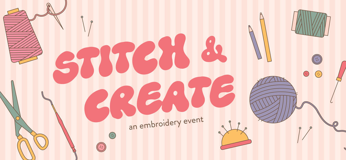 stitch and create, an embroidery event